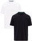 Vallier Dalkey Organic Cotton T-Shirt - 2-pack - Men's - White - Black
