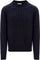 Vallier Dalston Midweight Merino Cable Knit Sweater - Unisex - Dark Navy