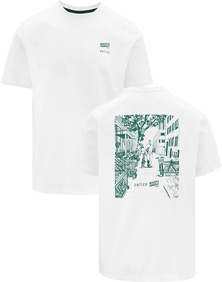 Vallier Vallier x Naked and Famous Nakano Organic Cotton Printed T-Shirt - Unisex