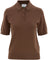 Vallier Letna Merino Blend Light Sweater Knit Polo - Women's - Walnut
