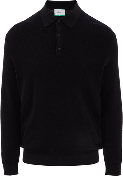 Vallier Kreuzberg Sweater Knit Long Sleeve Polo - Men's