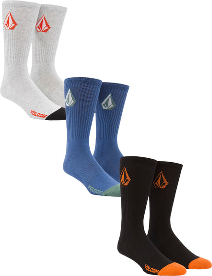 Volcom Full Stone 3 Pack Socks