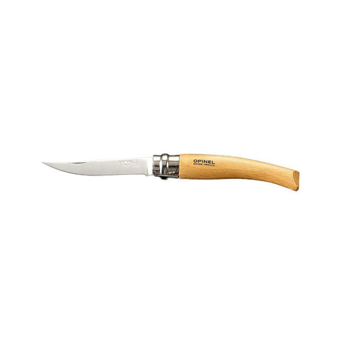 Opinel Slim Knife No.08 Beechwood Handle Stainless Bladee