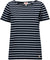 Armor Lux Hoédic Lightweight Breton Striped Cotton Jersey - Women's - Rich Navy - Blanc
