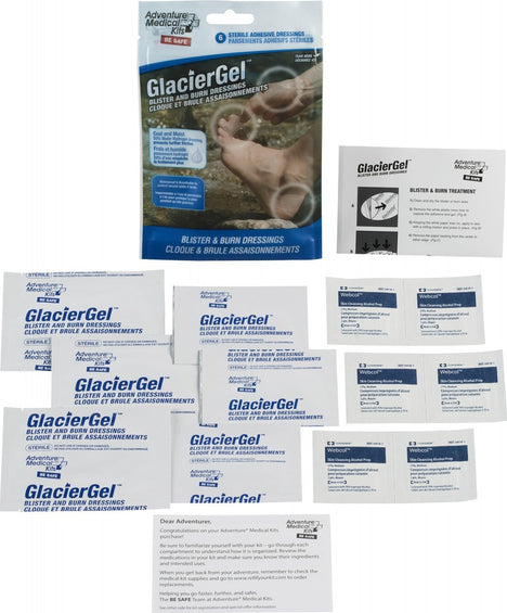 Adventure Medical Kits GlacierGel Sterile adhesive Dressings for Blister and burn