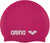 arena Classic Silicone Cap - Unisex - Fuchsia - White