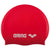 arena Classic Silicone Cap - Unisex - Red - White