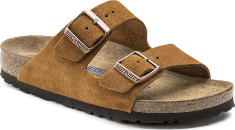 Birkenstock Arizona Soft Footbed Suede Leather Sandals [Narrow] - Women's