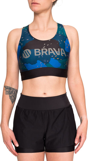 BRAVA 2-in 1 Mesh Split Run Shorts - Women's