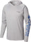 Columbia PFG Terminal Tackle Hoodie - Men's - Cool Grey - Vivid Blue Logo