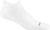Darn Tough Run No Show Tab Ultra-Lightweight Running Sock With Cushion - Men's - White