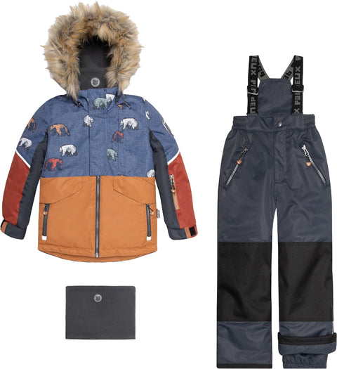 Deux par Deux Two Piece Snowsuit - Little Kids