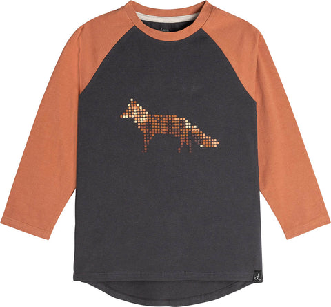 Deux par Deux Fox Print Long Raglan Sleeve Top - Baby Boy