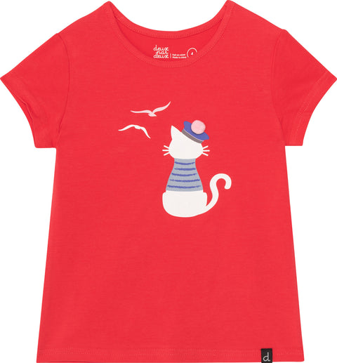 Deux par Deux Organic Cotton Short Sleeve Top - Little Girls