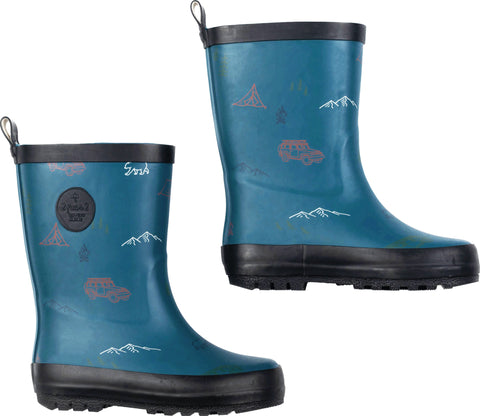 Deux par Deux Printed Rain Boots - Kids