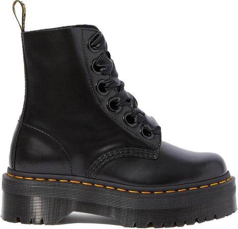 Dr. Martens Molly Leather Platform Boots - Women's