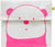 Fluf Flip Snak Sack with velcro closure - Panda - Pink