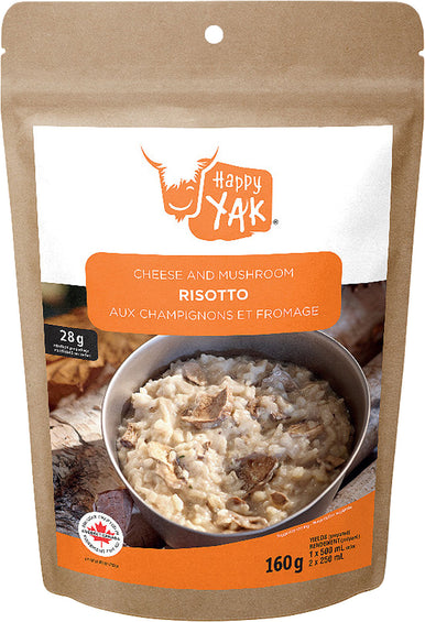 Happy Yak Cheese and Mushroom Risotto