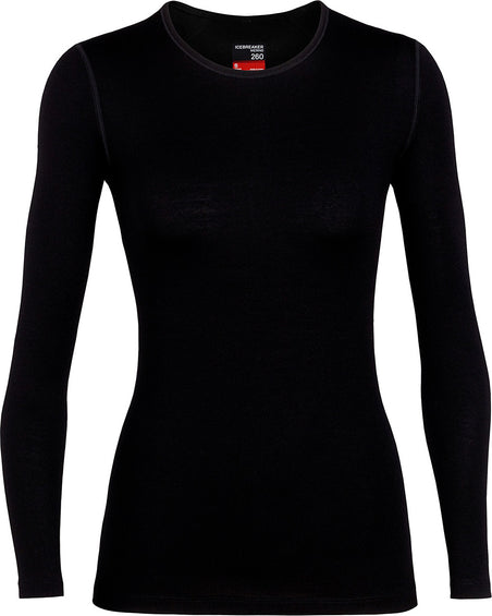 icebreaker 260 Tech Merino Long Sleeve Crewe Thermal Top - Women's