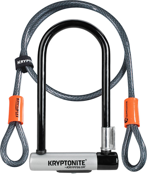 Kryptonite Kryptolok Standard U-Lock with 4' Flex