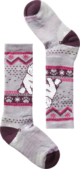 Smartwool Wintersport Full Cushion Polar Bear Pattern OTC Socks - Kid's