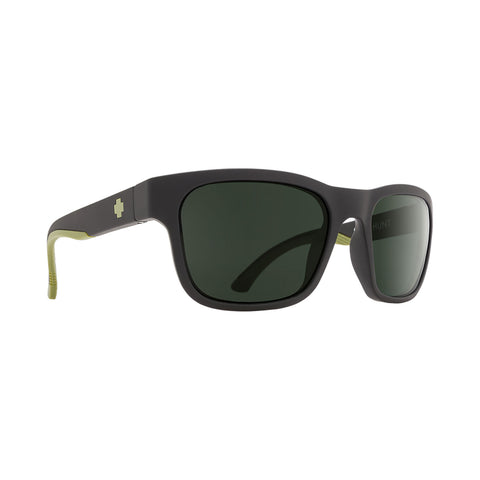Spy Hunt Matte Black - Olive - Happy Gray Green Polar Lens