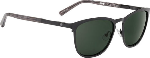 Spy Cliffside Black - Black Marble - Happy Gray Green Lens