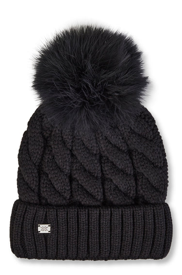 SOIA & KYO Amalie Beanie With Detachable Pompom - Women's