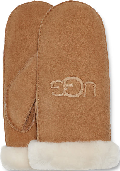 UGG Sheepskin Emroidered Logo Mitten - Women's