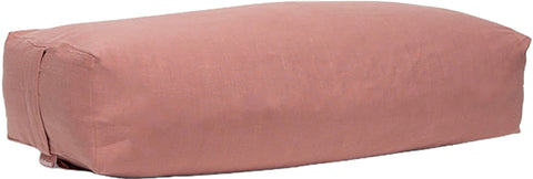 B Halfmoon Linen Rectangular Bolster