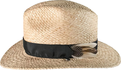 Canadian Hat Nelson Raffia Straw Fedora Hat - Unisex