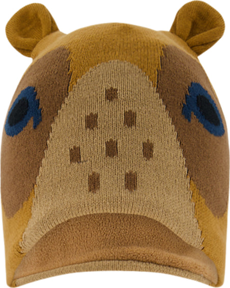 Deux par Deux Bear Face Knit Hat - Boys