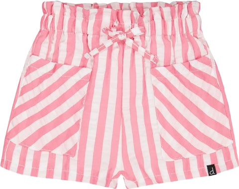 Deux par Deux Striped Seersucker Shorts - Baby Girls