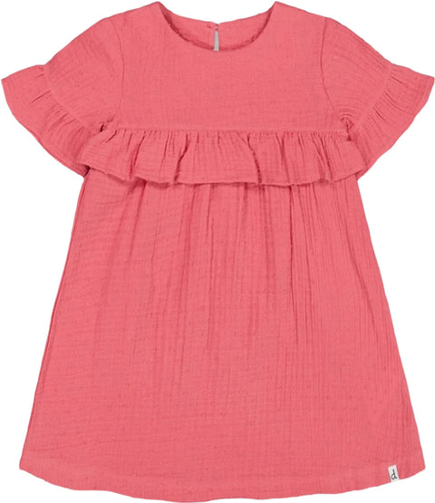 Deux par Deux Muslin Dress with Frill - Baby Girls