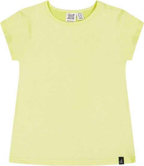 Deux par Deux Bright Shiny Rib T-Shirt - Big Girls