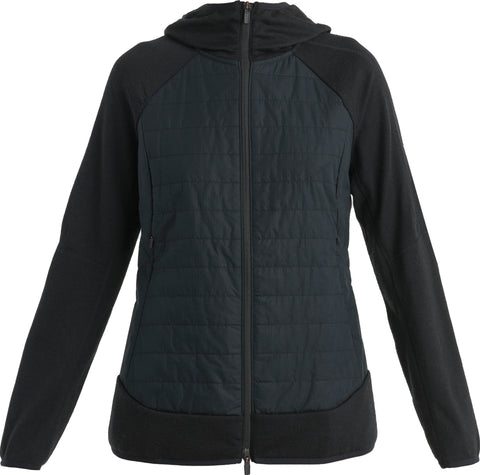 icebreaker Quantum Merino Hybrid Long Sleeve Zip Hoodie - Women's