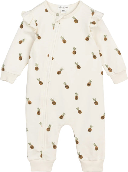 Miles The Label Pineapple Print Playsuit - Baby Girl