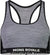 Mons Royale Sierra Sports Bra - Women's - Grey Heather - Black