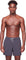 Public Beach Tulum Full Elastic Waistband Swim Short with Compression Liner - Men's - Asphalt