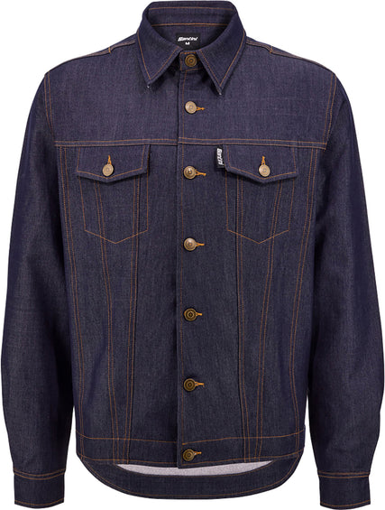 Santini Denim Button Down Jacket - Men's