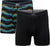 SAXX Daytripper Boxer Brief Fly 2 Pack - Men's - Broadcast Stripe - Black