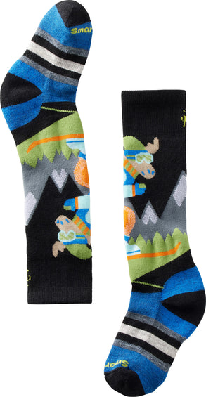 Smartwool Wintersport Full Cushion Mountain Moose Pattern OTC Socks - Kids