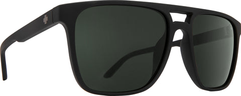 Spy Czar Sunglasses - Soft Matte Black Frame - Happy Gray Green Lens