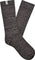 UGG Rib Knit Slouchy Crew Sock - Women's - Grey - Black