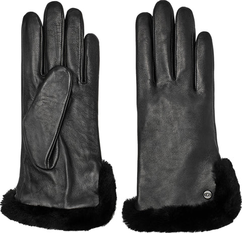 UGG Leather Sheepskin Vent Gloves - Women's