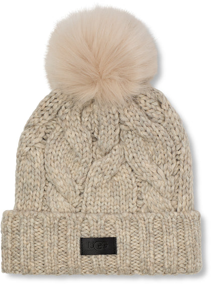 UGG Pom-Pom Cable Knit Beanie - Women's